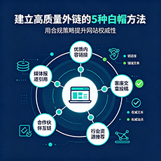 本溪建站-建立高质量外链的5种白帽方法